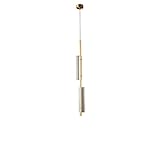 LED italienische Luxuslampe| Kupfer-Glas-Pendelleuchte | Schlafzimmer Kopfteil Kronleuchter| Drei Farben Variables Licht 16 Watt Wohnzimmergitter Sofa Wandkontrolle Hintergrund Wandleuchte