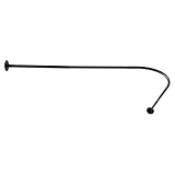 Duschvorhang-winkelstange,Einstellbare Duschvorhang-Winkelstange,L-förmig,Ohne Bohren,Edelstahl,Gute Tragfähigkeit,Geeignet für Umkleideräume Bäder