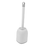 Alipis Wandmontierte Toilettenbürste Wc-bürstenhalter Toilettenbürste Im Gebogenen Design Flexible Toilettenbürste Hängende Toilettenbürsten Kompakte Badezimmerbürste Plastik Weiß