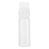 Haaröl-Applikatorflasche, Wurzelkamm-Applikatorflasche, 6 Unzen Weiß Haarfärbepinsel-Flasche, Haarfärbepinsel, Haaröl-Flasche, Färbeshampoo Flasche Öl Kamm Haar Werkzeuge Applikator Pinsel Flaschen
