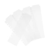 HAPINARY 5st Notizbuch Binder Nagellackregal-präsentationsständer Hardware Gardinenstange Eingabestift Beruhigender Stifthalter Kartenregal-präsentationsständer Ringbuch Plastik Transparent