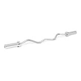 Amazon Basics Olympische 5,1cm-Langhantelstange, Curlstange, 119,4cm, Verchromt