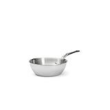 De Buyer - Sauteuse mit gewölbtem Schaft aus Edelstahl AFFINITY - 20 cm - 3736.20, Silber