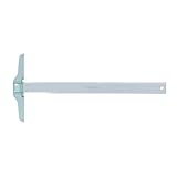 Craftelier - 30 cm (12') T-formige Lineal | Grundlegendes Werkzeug für Scrapbooking und BastelProjekte | Maße in Zentimetern und Zoll | Aus Kunststoff | Türkis Transparente Farbe