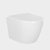 Hänge-WC, Leises Und Wassersparendes Hochleistungs-Spülsystem, Wand-WC Mit Abnehmbarem WC-Sitz Mit Absenkautomatik, Mehrere Farben Verfügbar