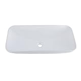 710mm x 390mm Aufsatzwaschbecken Waschbecken Glas Waschtisch, Oval Hand Waschschale, Waschplätze für Badezimmer Küche Gäste WC, Modern