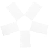 HORIALENCE 5 Stück Budget Book Inserts PP Material Wiederverwendbare Tragbare Schnellhefter Einstecktaschen Für Sparordner Geldfächer Organizer Für Zuhause Büro Schule