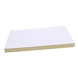 NUOBESTY 1 Satz Selbstklebendes Druckpapier Brief Einfache Aufkleber Leer Versandetiketten Bildpapier Für Drucker Scrapbook-aufkleber Vinyl-aufkleber Klare Aufkleber Druckbar Weiß 100 Blatt