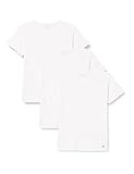 Tommy Hilfiger Herren 3er-Pack T-Shirts Stretch Cn Tee Ss 3 PKack mit Stretch, Weiß (White), XL