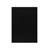 EUROPEL Rahmenlose Kreidetafel mit schwarzer Melaminschicht, Abmessungen 60x84cm, Wandbefestigung, Hoch- oder Querformat, für flüssige Kreidemarker, zu verwenden in Hotels, Restaurant, Festivals