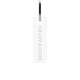 Acrylglas Rechteck Stick Dogtag Schlüsselanhänger persönliches Geschenk inkl. Schlüsselring - Briefkasten
