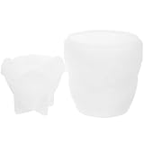 Veemoon Weihnachtsbaum Silikonform für Selbstgemacht Bonbonglas Flexible Aufbewahrungsdose mit Deckel Kleine Form für Weihnachtsdeko und Party