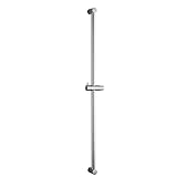 OFFO Duschstange Brausestange 100cm, wandmontierte Duschstange, verstellbarer Abstand 60 bis 100cm, mit Handbrausenhalterung, Ersatz für Dusche, Chrom