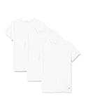 Tommy Hilfiger Herren 3er-Pack T-Shirts Stretch Vn Tee Ss 3 PKack V-Ausschnitt, Weiß (White), L