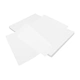 NUOBESTY 100 Blatt Kunststofffolie laminierfolien wasserfeste Laminierfolie Thermobeutel Laminierfolie für Dokumente Fotoschutzfolien Laminierzubehör PET-Basisschicht Transparent