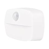 Housoutil 1stk Led-nachtlicht Kontrolle Sensor Lichtleiste Überwachen Lichter Garderobenlampe Schrank Lichtleiste Led-stufenlicht Schranklicht Aufstecklicht Abs Weiß