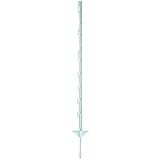 Electra Kunststoffpfahl 105 cm mit Doppeltritt - weiß - 10 Stück Weidezaunpfähle