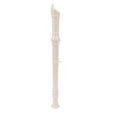 8-Loch-Blockflöte, Abnehmbare Sopranblockflöte, Musikinstrument für Kinder, Anfänger, mit Schutzhülle (White)