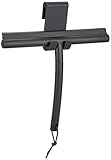 blomus -VIPO- Duschwischer aus Silikon,Magnet,Duschabzieher in exklusiver Optik,streifenfreie Reinigung, hochwertiges Badaccessoire mit Halterung (H 20 cm, B 24,5 cm, T 2,5 cm,Farbe:Antharzit, 68982)