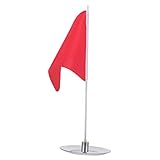 FOYTOKI Golf Flagge Mit Lochbecher Und Tablett Golf Übungsziel Für Präzises Putten Praktisches Golf Trainingszubehör Zur Verbesserung Des Golfschwungs Und Zur Score Zählung 1 Set