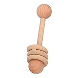 HEMOTON -Rassel holzrassel babyspielzeug holzspielzeug für babys schüttelt Rasselspielzeug -Handrasseln beruhigende Spielzeuge für zu Hause hölzern
