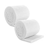 YAYODS 2 Stück Filterwatte Aquarium 200x20x3 cm - Eingedickt Filterschwamm Aquarium - Aquarium Filtermaterial Weiß - Filtervlies Aquarium - Aquarium Filterwatte für Aquarien, Fischteiche