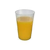 Gastro-Bedarf-Gutheil 25 stabile Trinkbecher 0,3 l Plastikbecher Trinkbecher Cocktailbecher Wasserglas Saftglas Partybecher Bierbecher bruchfest und unzerbrechlich