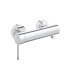 GROHE Essence, Duscharmatur Aufputz (Mischbatterie für die Dusche, eigensicher gegen Rückfließen, Brausearmatur mit Metallhebel, langlebige Oberfläche), chrom, 33636001