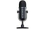 Razer Seiren V2 Pro - Professionelles USB-Mikrofon für Streamer (Dynamisches 30-mm-Mikrofon, Analoger Verstärkungsbegrenzer, Integrierter Stopfdämpfer Und Windschutz) Schwarz