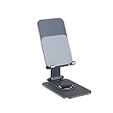 KEALBAUS Handy-Halterung für Schreibtisch, aus Aluminiumlegierung, faltbar, für Schreibtisch, Telefon, tragbar, Faultier, Grau