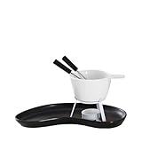 Schokofondue Tasse Fondue Topf Kochgeschirr Butter Wärmer Set Keramik Becher Käse Servieren(with Tray)