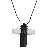 DIYEAH Samba-Pfeife, dreifarbig, ABS, Lehrmethode, Perkussionsinstrument im lateinischen Stil, für Kinder und Erwachsene