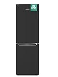 Heinrich´s Kühlgefrierkombination mit 157 L Gesamtvolumen, 109 L Kühlvolumen 48 L Gefriervolumen, LED Beleuchtung, Türanschlag wechselbar, verstellbare Füße, leise 39 dB, große Tiefkühlboxen, schwarz