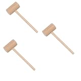Ciieeo 3 Sätze Fleischstampfer Meeresfrüchte-Hammer Mini-krebshammer Krabbenhammer Fleischklopfer Hölzern 4 Stück * 3