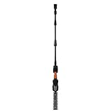 Akku-Heckenschere, Schneller Motor mit 18.500 U/min, Verlängerungsstange, 1,8 M, Ergonomischer Griff für Hohe Äste (EU-Stecker)