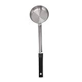 Fyearfly Mehrzweck-Saucenlöffel für Pizza, lebensmittelechter Edelstahl, schwarz, 170 ml, präzises Messen und sicherer Griff für einfaches Kochen
