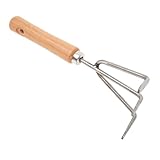 HOMSFOU 2St Topfwerkzeuge sammeln Mini-Rechen Kleiner Gartenrechen Gras Strauch Gartenwerkzeug pflanzschaufel Kleiner Rechen Gartenhandwerkzeug Gartengeräte Blumenrechen Rostfreier Stahl