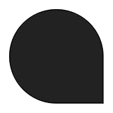 raik RA074-1B6-sw Bodenplatte Tropfen schwarz pulverbeschichtet 1100 x 1100 mm