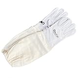 Imkerhandschuhe Leder & Baumwolle weiß - BeeFun®