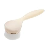 DRESSOOS Gesichtsbürste Handwaschbürste für das Gesicht Gesichtswäscher handgehaltenes Gesicht massage bürste massage brush Gesichtswaschbürste Porenreinigungsbürste Kieselgel Beige