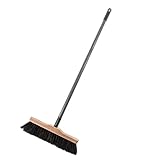 SIDCO Zimmerbesen Holz mit Stiel Besen Rosshaar + Teleskopstiel Rosshaarbesen