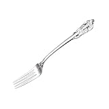 1pc Restaurant Prägung Geschirr Klassisches Geschirr Dessertbesteck for Gabel Abendessen Stahl Kuchen Edelstahl Gabeln Silber Western Fruit Court Vorspeisen Salat Zuhause