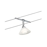 Paulmann 94138 Seilsytem Seil-Leuchte Colmar Spot Erweiterung max.10W Chrom/Satin Seilleuchte Drahtseilsystem ohne Leuchtmittel