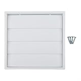 Eawfgtuw ABS Dunstabzugshaube Lüftung Abluftk Abdeckung mit eingebautem Schädlingsschutz Anti-UV Outdoor Indoor Vent Cap für Küche Dunstabzugshauben Badezimmer Ventilatoren Wäschetrockner