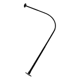 L-FöRmige Eck-Duschvorhangstange,Duschvorhangstange Gebogen L,Duschvorhangwinkelstangen,Gebogene Duschvorhangstange,Ohne Bohren MüSsen & Ohne Deckenhalterung,FüR Garderobe Bad Umkleideraum