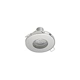 Einbauleuchte Decke rund Ø 85 mm Lochdurchmesser 56 mm in Chrom aus Metall für GU10 IP54/20 Deckenleuchte Wohnzimmer Badezimmer Einbauspot
