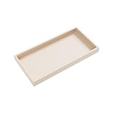 Spülmaschinenfestes, bruchsicheres Organizer-Tablett, stilvolle Aufbewahrungsmöglichkeit für Badezimmerzubehör, Weiß, 20 x 10 cm