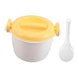 Cabilock Multifunktionales Dampfgargerät für Gemüse und Reis Kompakte Mikrowellenkochschüssel für Kleine Küchen und Apartments für Schnelles