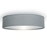 Smartwares Deckenleuchte/ Textilschirm, 40 cm Ø, 3x E14, grau