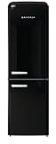 Gorenje Retro Collection ONRK 619 DBK Retro – Kühl-Gefrierkombination / 194 cm/Inverter Kompressor/NoFrost Plus/IonAir/CrispZone/Kühlteil 204 l/Gefrierteil 96 l/EEK D/schwarz
